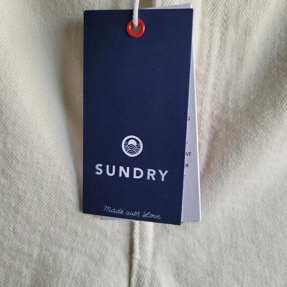 NEW! SUNDRY, Women's Side Stitch Slim‎ Straight Jean, Vanilla, Size 29, NWT - Picture 15 of 16